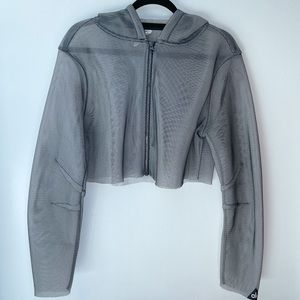 Alo XS mesh grey jacket